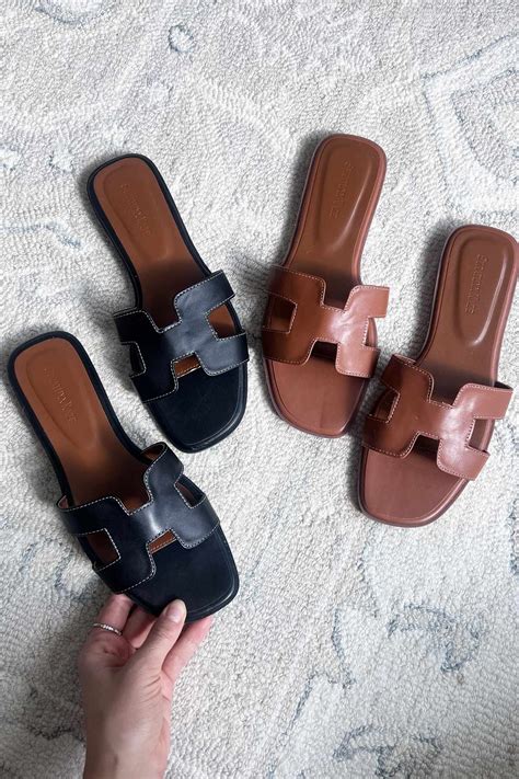 target hermes sandals|Hermes looking alike sandals.